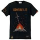 ダークソウル × TORCH TORCH/ 8bitの篝火のTシャツ： ブラック Lサイズ