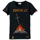 ダークソウル × TORCH TORCH/ 8bitの篝火のTシャツ： ブラック レディース フリーサイズ