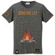 ダークソウル × TORCH TORCH/ 8bitの篝火のTシャツ： ヘザーチャコール Sサイズ