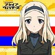 『ブレイブウィッチーズ』 もふもふミニタオル アレクサンドラ・イワーノヴナ・ポクルイーシキン
