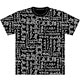 『ドリフターズ』Tシャツ 筆文字総柄 BLACK M