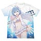 Re：ゼロから始める異世界生活 ウェディング レム フルグラフィックTシャツ/WHITE-L