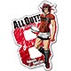 ALL OUT！！ダイカットポストカード 赤山濯也
