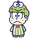 おそ松さん×サンリオキャラクターズ ビッグラバーキーホルダー チョロ松×けろけろけろっぴ