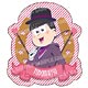 おそ松さん ダイカットステッカー 競馬6つ子正装ver.(トド松)
