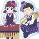 描き下ろし おそ松さん 吹奏楽松 トト子＆一松アクキーセット