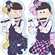 描き下ろし おそ松さん 吹奏楽松 あつしくん＆トド松アクキーセット