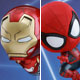 コスベイビー スパイダーマン サイズS スパイダーマン(ウェブ・スウィング版)＆アイアンマン・マーク47(飛行版)
