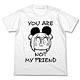 ポプテピピック ポプ子のけものTシャツ/ホワイト-S