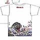 ゴジラ 抜染Tシャツ ゴジ桜 Tシャツ WH L