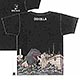 ゴジラ 抜染Tシャツ 大怪獣海洋出現ノ図 BK XL