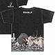 ゴジラ 抜染Tシャツ 大怪獣海洋出現ノ図 BK XXL