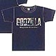 ゴジラ 抜染ロゴTシャツ ロゴ富嶽三十六景 NV M