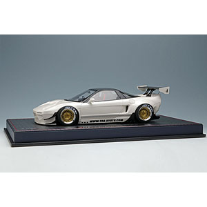 1/18 Rocket Bunny NSX -6666 Wheels！ - パールイエロー (ホイールメッシュカラー ： シルバー)[メイクアップ ]【送料無料】《在庫切れ》