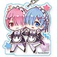 てくトコアクリルキーホルダー Re：ゼロから始める異世界生活/レム＆ラム