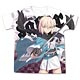 Fate/Grand Order セイバー/沖田総司フルグラフィックTシャツ/WHITE-S