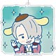 ユーリ！！！ on ICE×サンリオキャラクターズ デカキーホルダー ヴィクトル スタンプver. D