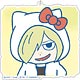 ユーリ！！！ on ICE×サンリオキャラクターズ デカキーホルダー ユーリ スタンプver. B