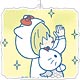 ユーリ！！！ on ICE×サンリオキャラクターズ デカキーホルダー ユーリ＆ハローキティ スタンプver. D