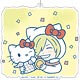 ユーリ！！！ on ICE×サンリオキャラクターズ デカキーホルダー ユーリ＆ハローキティ スタンプver. E