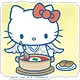 ユーリ！！！ on ICE×サンリオキャラクターズ デカキーホルダー ハローキティ スタンプver. B