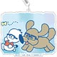 ユーリ！！！ on ICE×サンリオキャラクターズ デカキーホルダー マッカチン＆ポチャッコ スタンプver. B