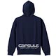 ドラゴンボールZ CAPSULE CORP.ジップパーカー/NAVY×BRAZING YELLOW-S