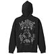 ドラゴンボールZ ブロリー ジップパーカー/BLACK-XL