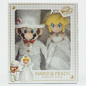 スーパーマリオ オデッセイ ぬいぐるみ OD04 マリオ＆ピーチ ウェディングセット