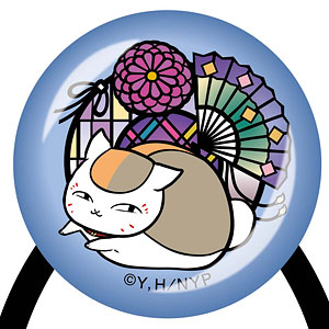 夏目友人帳 切り絵シリーズ ガラスヘアゴム ニャンコ先生 B 扇