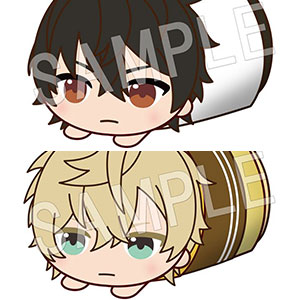 イケメン戦国 明智光秀 ぬいぐるみマスコット＆缶バッジ2個セット イケメンシリーズ10周年記念ぷちコレくじ お仕事制服 イケメン