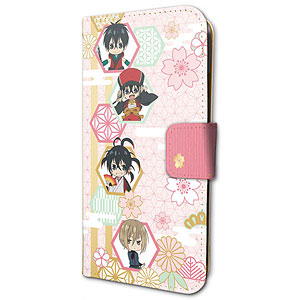 手帳型スマホケース(iPhone6/6s/7/8兼用)「曇天に笑う〈外伝〉」02/集合(SDデザイン)