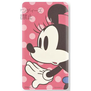 ディズニーキャラクター 4000ｍAh リチウムイオンポリマー充電器 2.1A ミニーマウス (DN-526B)