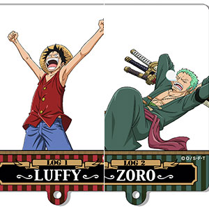 ワンピース アクリルdeカード ペンギン&シャチ　ルフィパウリー　ロー　コラソン ワンピース アクリルdeカード ペンギン&シャチ ルフィパウリー ロー