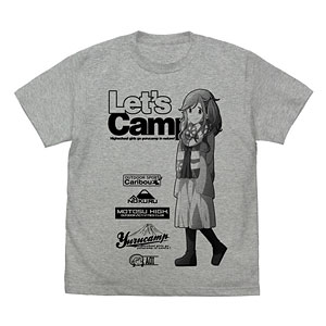 ゆるキャン△ 志摩リン Tシャツ/MIX GRAY-L（再販）[コスパ]《１１月予約》