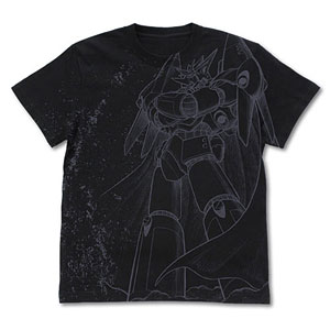 トップをねらえ！ ガンバスターオールプリント Tシャツ/BLACK-XL