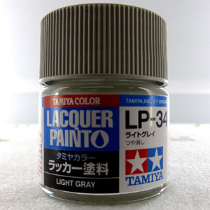 タミヤカラー ラッカー塗料 第3弾 LP-34 ライトグレイ