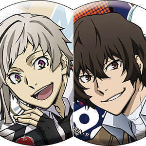 「文豪ストレイドッグス DEAD APPLE」 缶バッジセットA 中島敦＆太宰治(撮影中！！ ver.)
