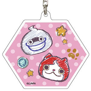 アクリルキーホルダー「妖怪ウォッチ ぷにぷに」01/ジバニャン＆ウィスパー(グラフアート)