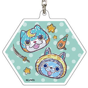 アクリルキーホルダー「妖怪ウォッチ ぷにぷに」04/ブシニャン＆USAピョン(グラフアート)