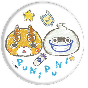 缶バッジ「妖怪ウォッチ ぷにぷに」01/ジバニャン＆コマさん(グラフ