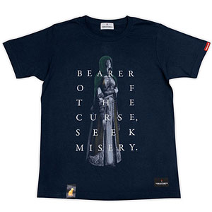 ダークソウル × TORCH TORCH/ 緑衣の巡礼のTシャツ： ネイビー Lサイズ