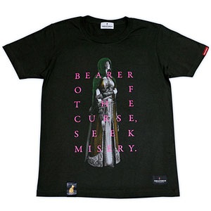 ダークソウル × TORCH TORCH/ 緑衣の巡礼のTシャツ： インクブラック Lサイズ