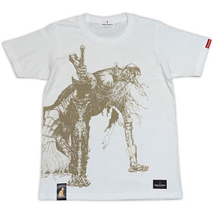 ダークソウル × TORCH TORCH/ 双王子ローリアンとロスリックのTシャツ： ホワイト XLサイズ