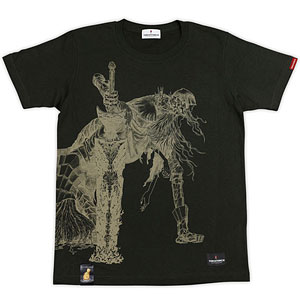 ダークソウル × TORCH TORCH/ 双王子ローリアンとロスリックのTシャツ： インクブラック Sサイズ