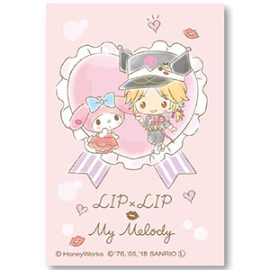 BIGスクエア缶バッチ HoneyWorks × My Melody 愛蔵 × マイメロディ