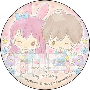 HoneyWorks × My Melody BIG缶バッジ あかり＆蒼太