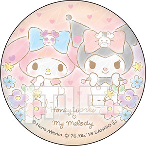 HoneyWorks × My Melody BIG缶バッジ マイメロディ＆クロミ