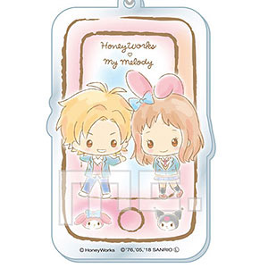 HoneyWorks × My Melody スマホキーホルダー 美桜＆春輝