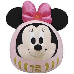ディズニー ミニー だるま ぬいぐるみ